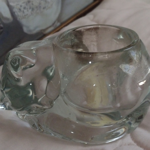 Solid Steuben Style Glass Cat - Picture 6 of 7